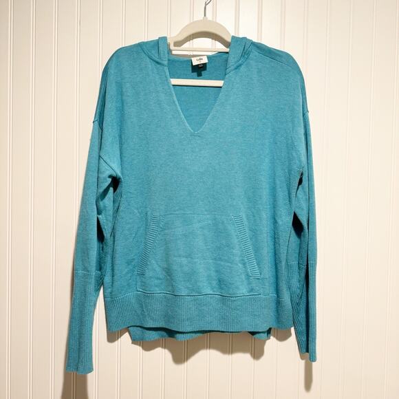 Cabi Blue Hop To Hoodie Sweater Size Medium - Picture 2 of 6